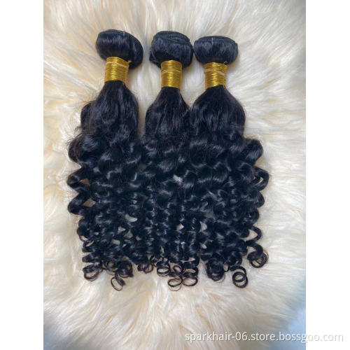 10a Virgin Human Hair 3 Bundles Cuticle Aligned Cutical FUMI Curl Brazilian Hair Weave for Black Women FUNMI Curly Extensions